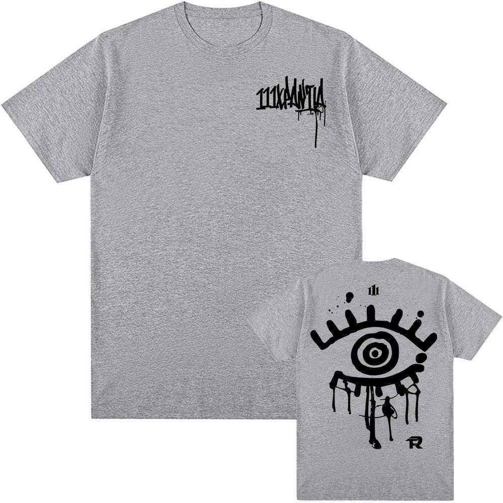 2025 Album 111XPANTIA Tričko Fuerza Regida Grunge Hip Hop Unisex Streetwear Bavlna Ležérní Trička s Krátkým Rukávem Pánská Dámská Trička