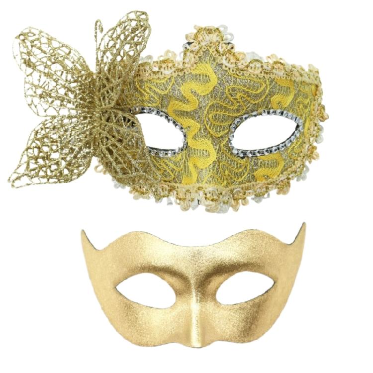Couple Masquerade Mask for Men Women Halloween Wedding Half Face Masquerade Costume Mask Masquerade Costume Accessory
