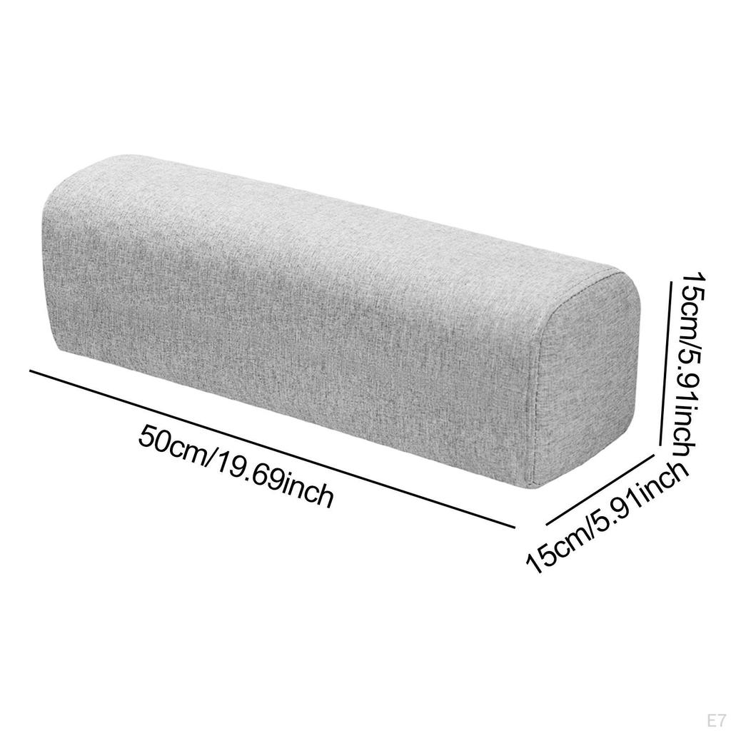 Couch Arm Rest Bolster Elbow Support Pillow High Density Foam Armrest Pad Bedroom Bed Home Living