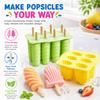 Silikon-Eis am Stiel Formen Einzigartiger Spiral- und Muschel-Eis am Stiel-Hersteller Flexibles Wiederverwendbares Eiscreme-Tablett für Hausgemachte Sommer-Leckereien