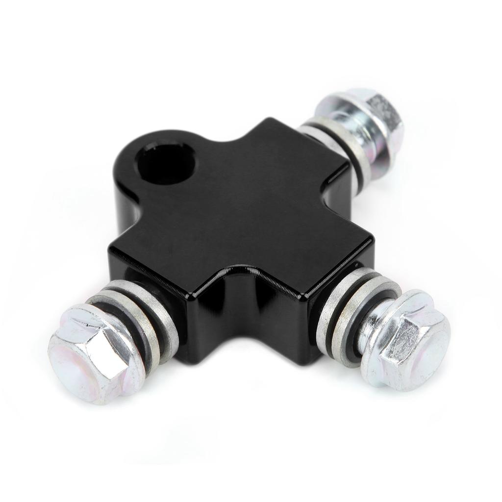 Tee Connector Coupling 3‑Way Tubing Hose Steel   for Motorcycle ATV Modification