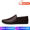 Men's shoes 2025 summer new fashion daily out one pedal simple lightweight lazy leather wear-resistant casual shoes