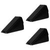 Door Stopper Rubber Door Wedge Heavy Duty for Home Use 3Pcs Black