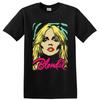 T-shirt Ritratto Band Punk Rock Blondie Debbie Harry Grafica Retrò per Fan Musicali