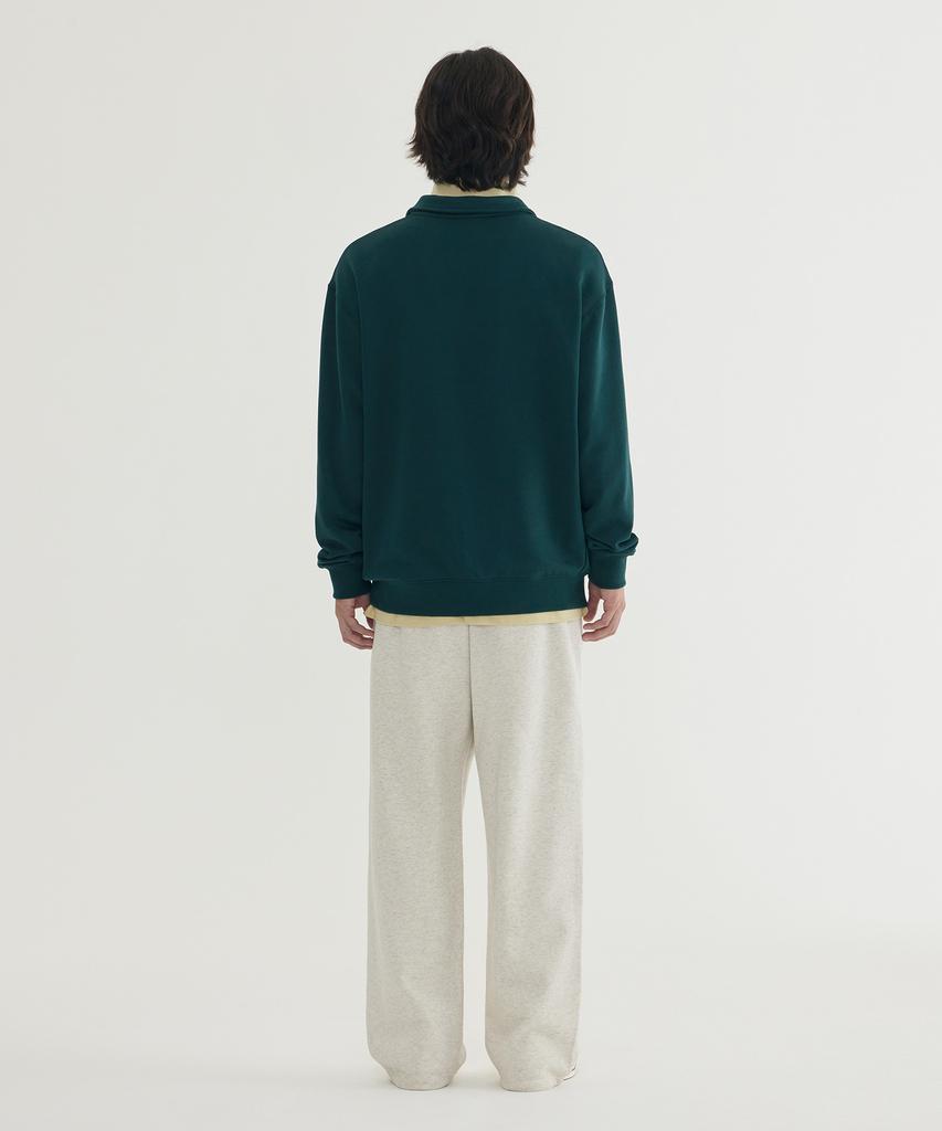 COVERNAT Arch Logo Half-Zip Sweatshirt Green
