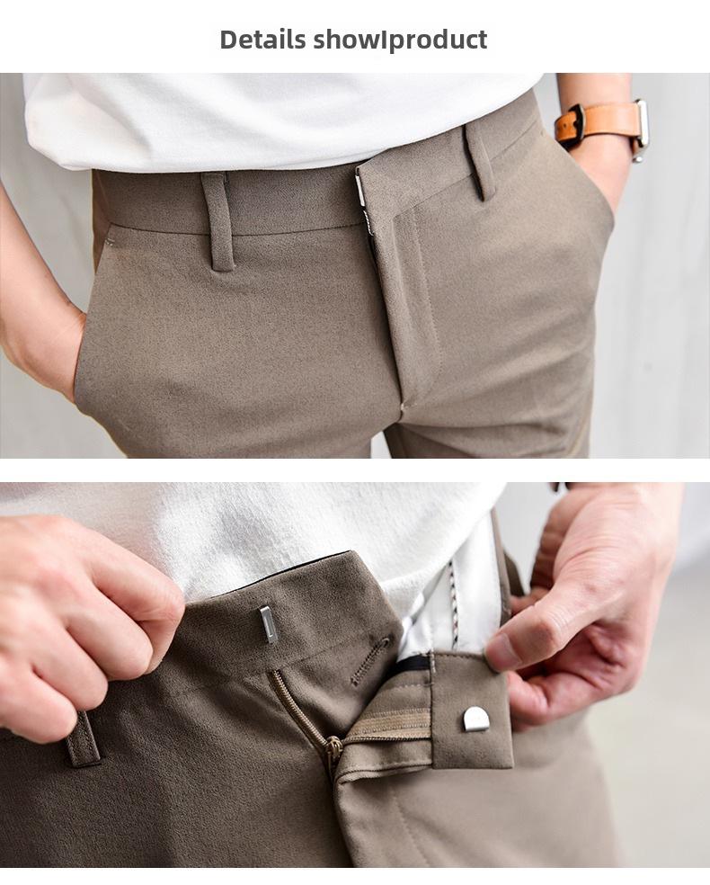 Pánské slim lehké business casual bílé šortky