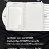 In-Style Minimalist Keychain Card Holder - Fits ID, Bus, Campus, Access, Employee Cards with Transparent Design