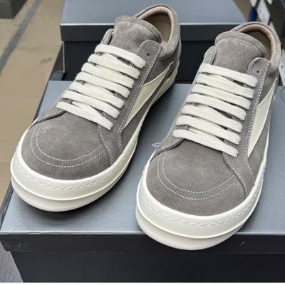 Herren Marke Lässig Low Top Graue Wildlederschuhe Designer Qualität Punk Gothic Mode Sommer Plateau Flach Damen Sneaker Große Größe 48