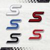 CSVJ8 3D Car Sticker S Head Front Grille Badge Metal Decal Emblem For Mondeo Evere Focus Fiesta Ecosport Kuga Zetec Accessories