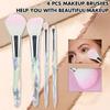 New Symphony 4 Crystal Makeup Brush Set, Eyeshadow Brush, Loose Powder Brush, Eyebrow Brush Beauty Makeup Tool