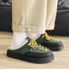 Platform Open Back Casual Shoes Half Shoes for Men Mules Summer Closed-toe Loafers Slippers Backless Slides Sandal Slip On Flats