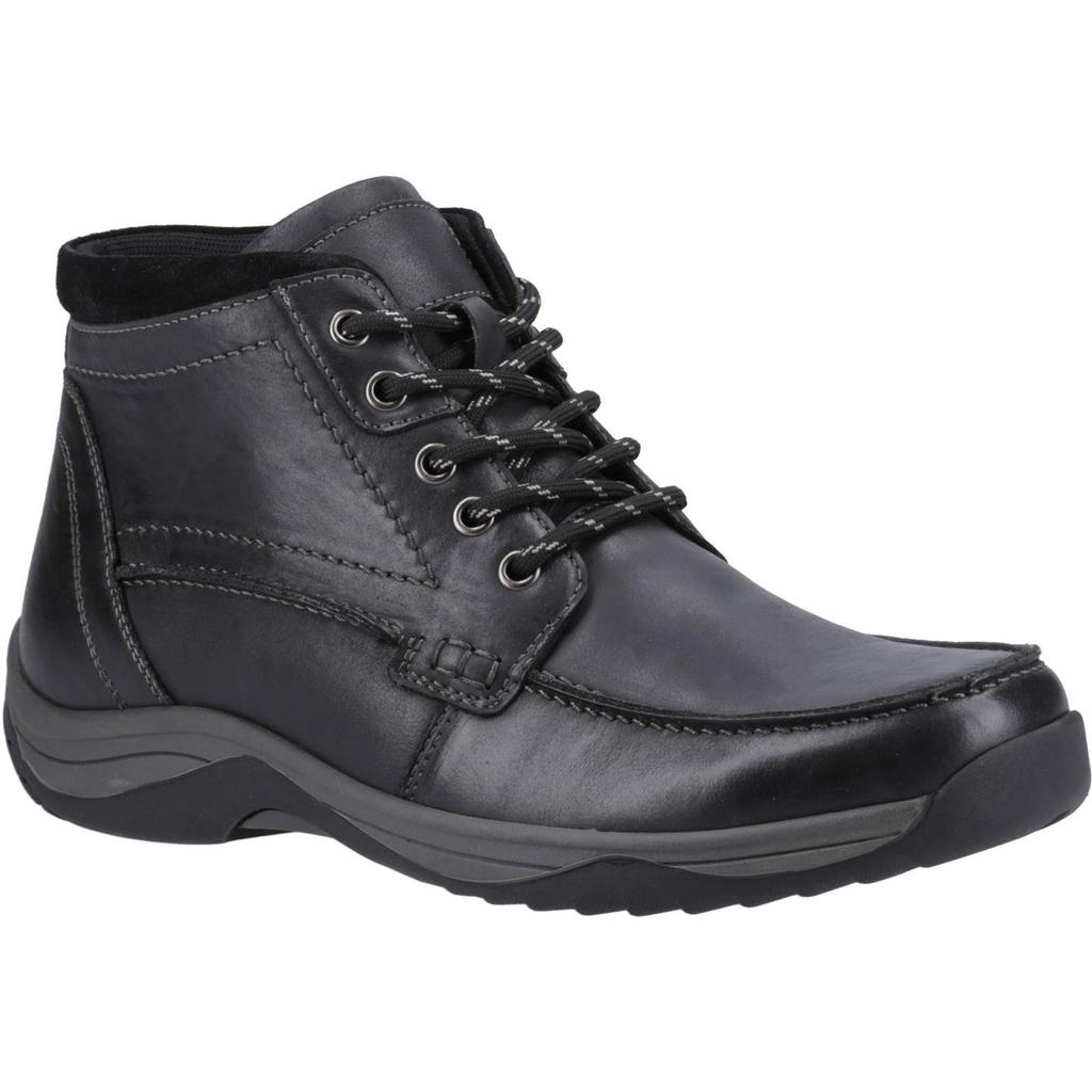 Hush Puppies Mens Daryl Leather Ankle Boots