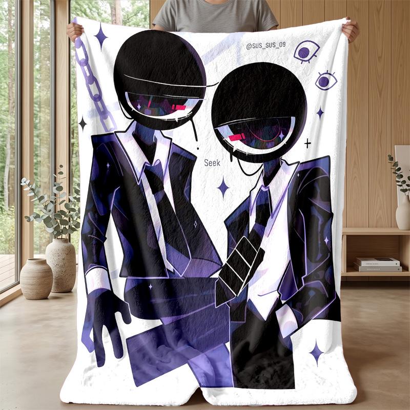Doors Cozy Flannel Blanket, Comfortable Warm Throw Blanket for Bedroom Sofa Home Use