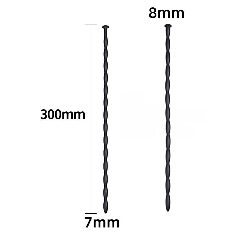 Urethral Dilator Plug Soft Flexible Silicone Wave Texture Male Urethral Stimulation Stick