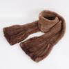 Hot Sale Winter Women Warm Knitted Real Mink Fur Scarf Natural Luxury Mink Fur Shawl Lady Long Style Real Mink Fur Scarves