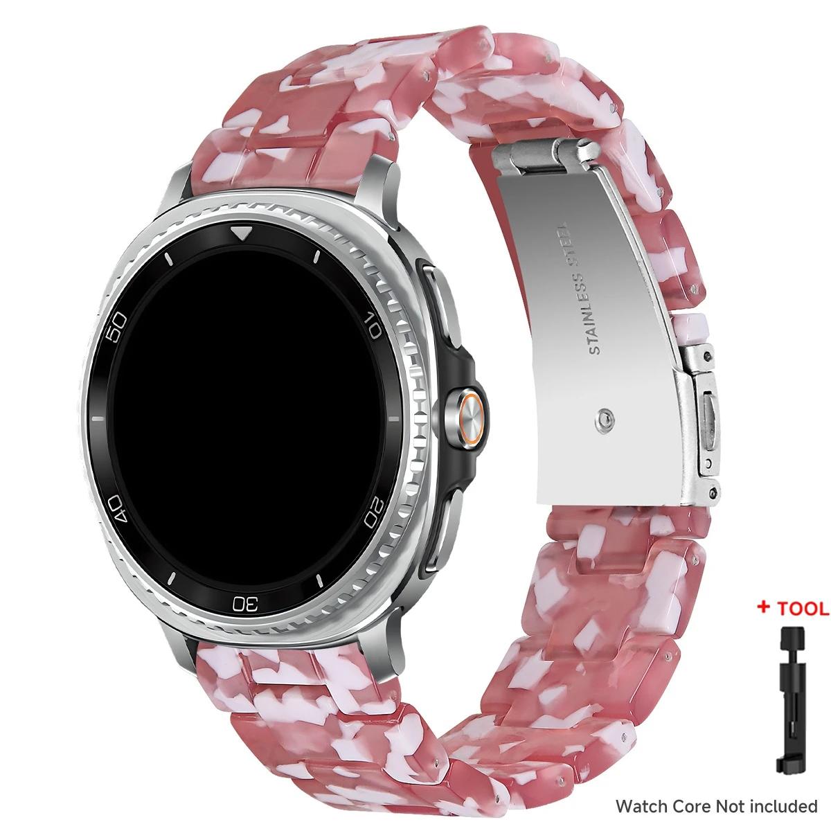 

Resin Band for Samsung Galaxy Watch 8 40 44MM/8Classic 46mmTransparent Strap Women Bracelet for galaxy Ultra 2025/7 47mm Correa for galaxy 8 44mm