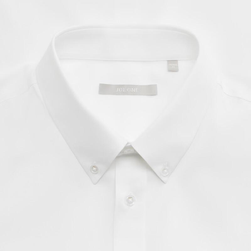 JIUMUWANG Men's Slim Fit 100% Cotton Non-Iron Short Sleeve Shirt