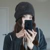 American retro lazy wind star pile hat children's autumn niche design sense pullover hat shows face small cold hat tide