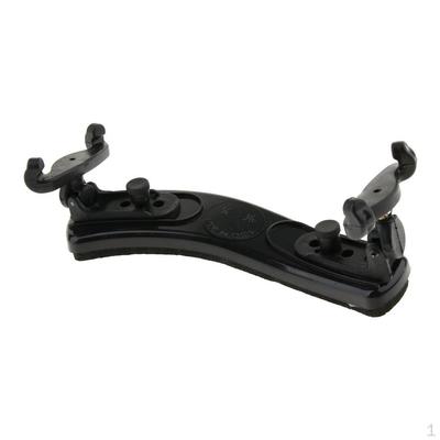 Black Violin Shoulder Rest Support, Fiddle For Size 1/2, 1/4, 1/8