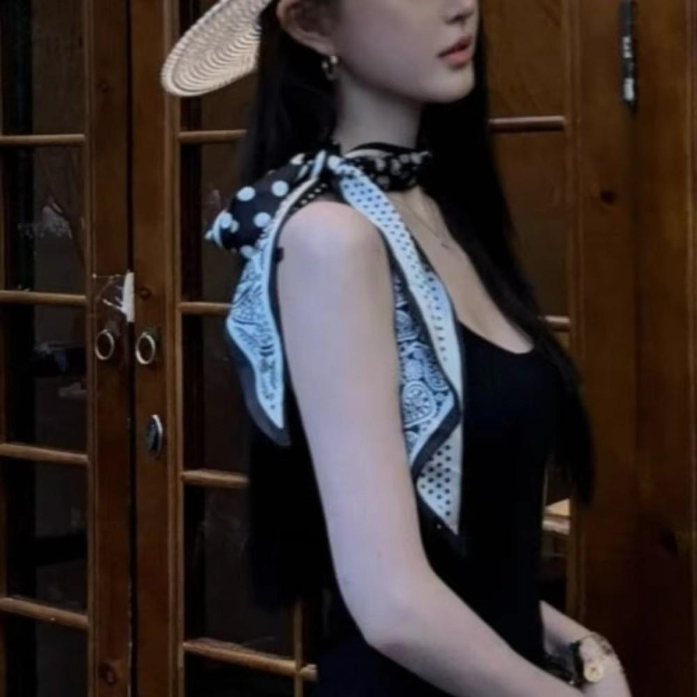 Multi-Function Long Narrow Scarf Decorative Vintage Headband New Bag Tie Decoration Daily Wear