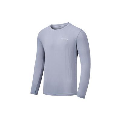 Logo Moisture-Wicking Quick-Dry Breathable Knitted Long Sleeve T-Shirt Men Tops Light-Mist-Gray SC2249047B-GR61