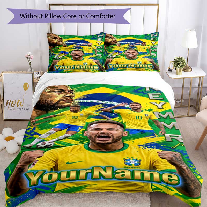 Star Player 6 Customize your name Bedding Set Breathable Duvet Cover with Pillowcases Home Decoration Birthday Gift
