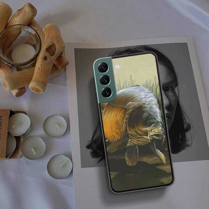 Carp Fishing Fish Phone Case For Samsung A15 A25 A35 A55 Galaxy A70S A50S A30S A30 A40 A71 A51 A41 A31 A21 A11 A01 A20S A10S A20