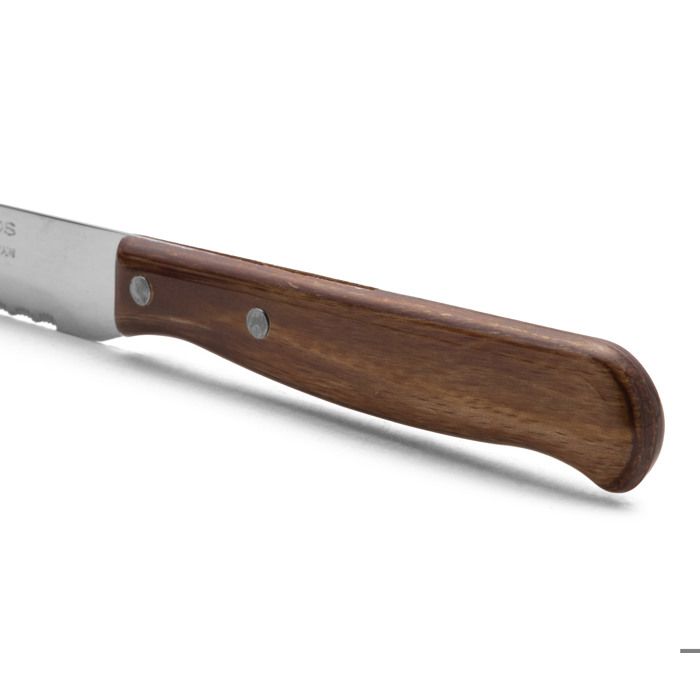 Couteau carré Arcos Latina 100401 en acier inoxydable Nitrum et mango en bois comprimé avec lame de 10,5 cm sous blister.