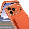 Crossbody Litchi Pattern Card Bag Hanging Rope Phone Case for iPhone 17 Pro Max 16 Plus 15 14 13 Long Lanyard Kickstand Cover