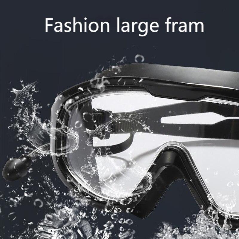 Nezamlžovací HD plavecké brýle s velkým rámem pro dospělé, muže a ženy, vodotěsné plavecké brýle, potápění, surfování, vodní sporty