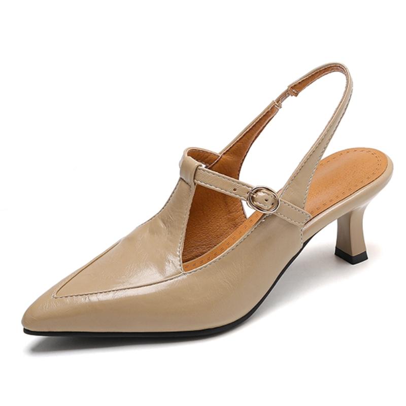 

Sexy Women s Sandal Pumps Summer Shoes 2025 Fashion Close Point toe Nude High Heels Classic Party Office Wedding Shoes Ladies 39 абрикосовий