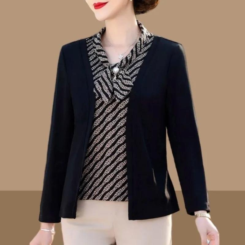 

Новые женские весенне-осенние пуловеры с круглым вырезом, пэчворк, модные, однотонные, в полоску, элегантные, свободные, с длинным рукавом 6XL чёрный