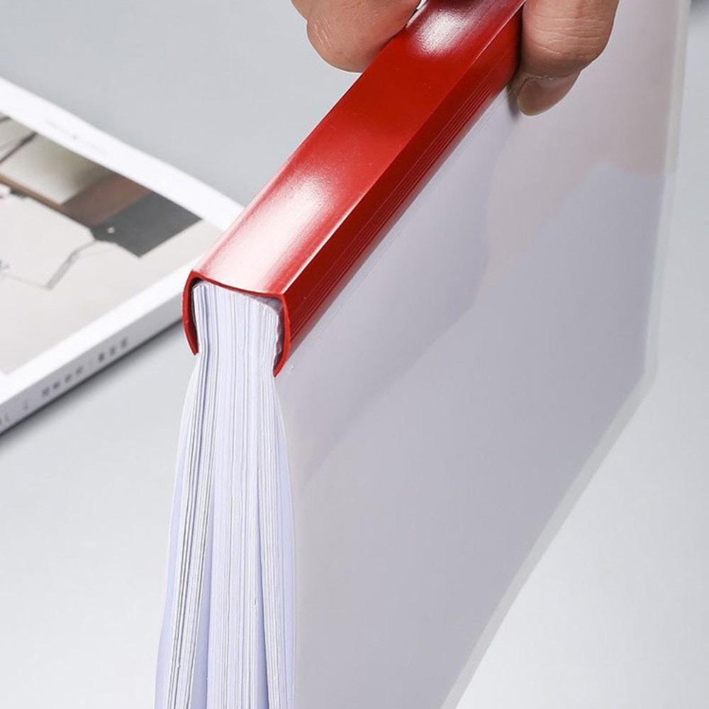 10 Pcs Tailorable Slide Binder Clamp Bar Transparent Thickened Sucker Rod Clamp  Bookbinding