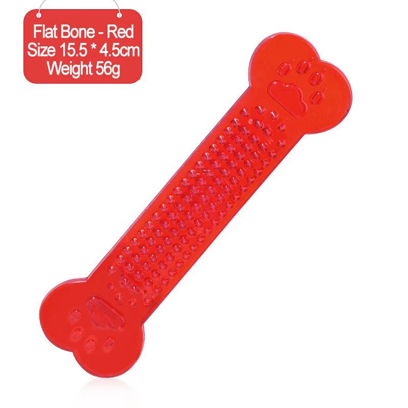 Indestructible Dog Chew Toys for Aggressive Chewers Heavy Duty Rubber Bone Puppy Teething Toy with Toothbrush Function