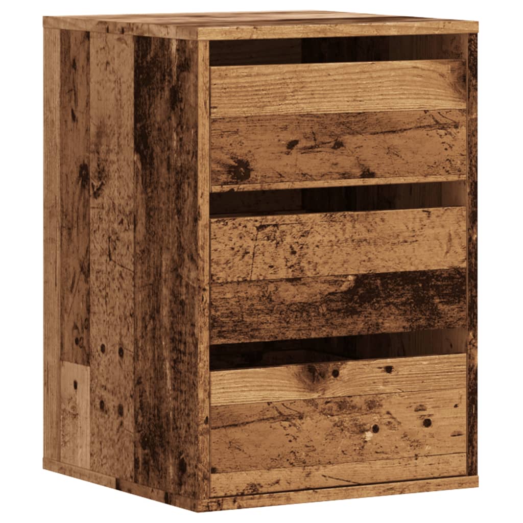 Chest of Drawers Vintage Wood Look 40 X 41 X 58 Cm Engineered Wood