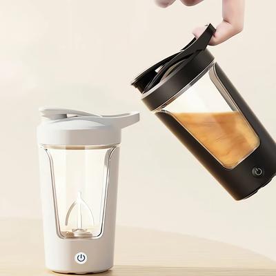 New Portable Automatic Coffee Mixing Cup Strong Power Battery Food Grade Material 350ML Capacity Sports Mixing Coffee Bottle