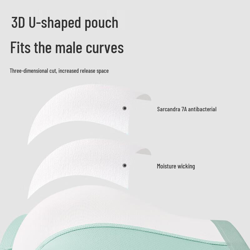 Men's Seamless Ice Silk Boxer Briefs (4-Pack)