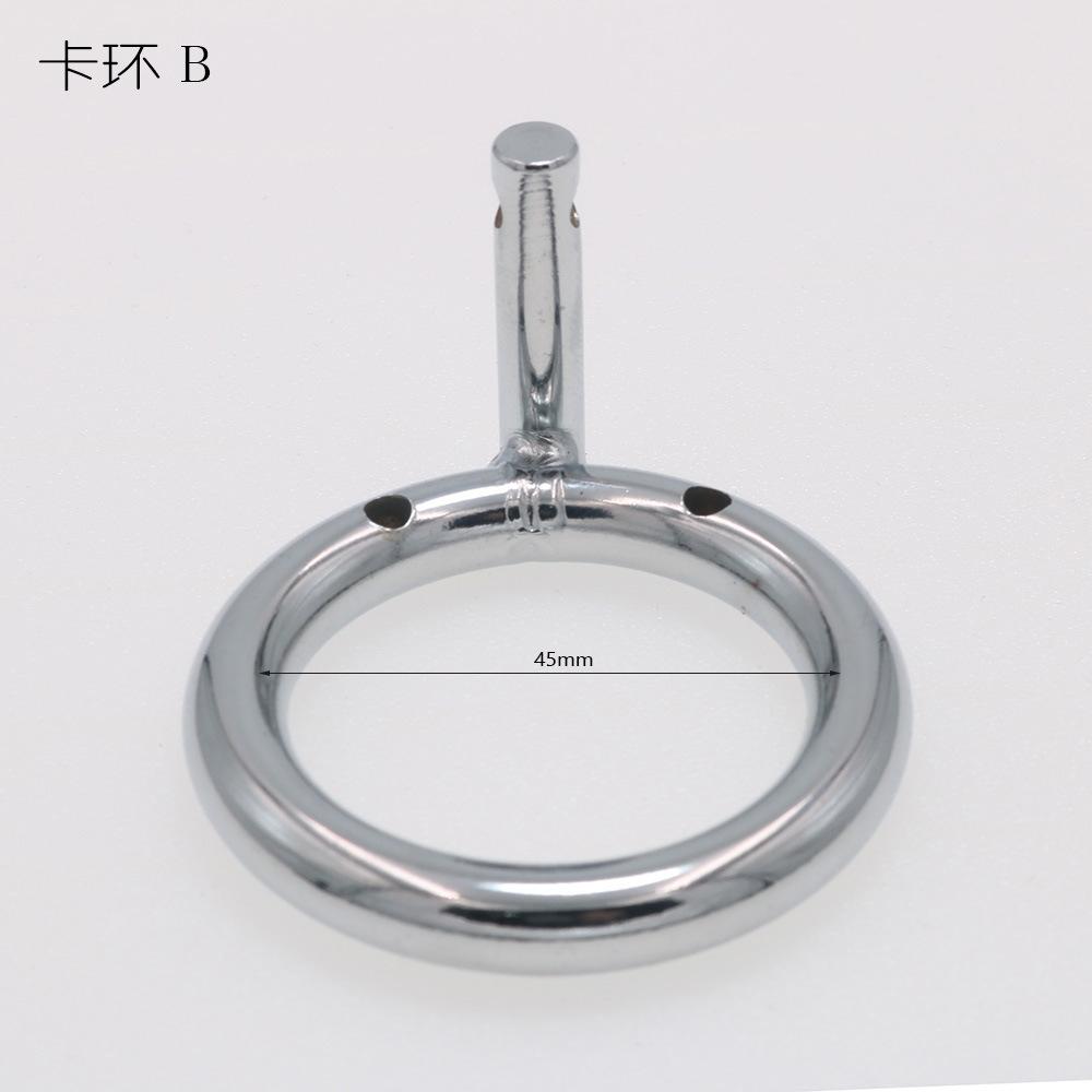 Penis Clasp Chastity Lock Accessories Black/Silver Round Cage Matching Use Adult Sex Product Toys