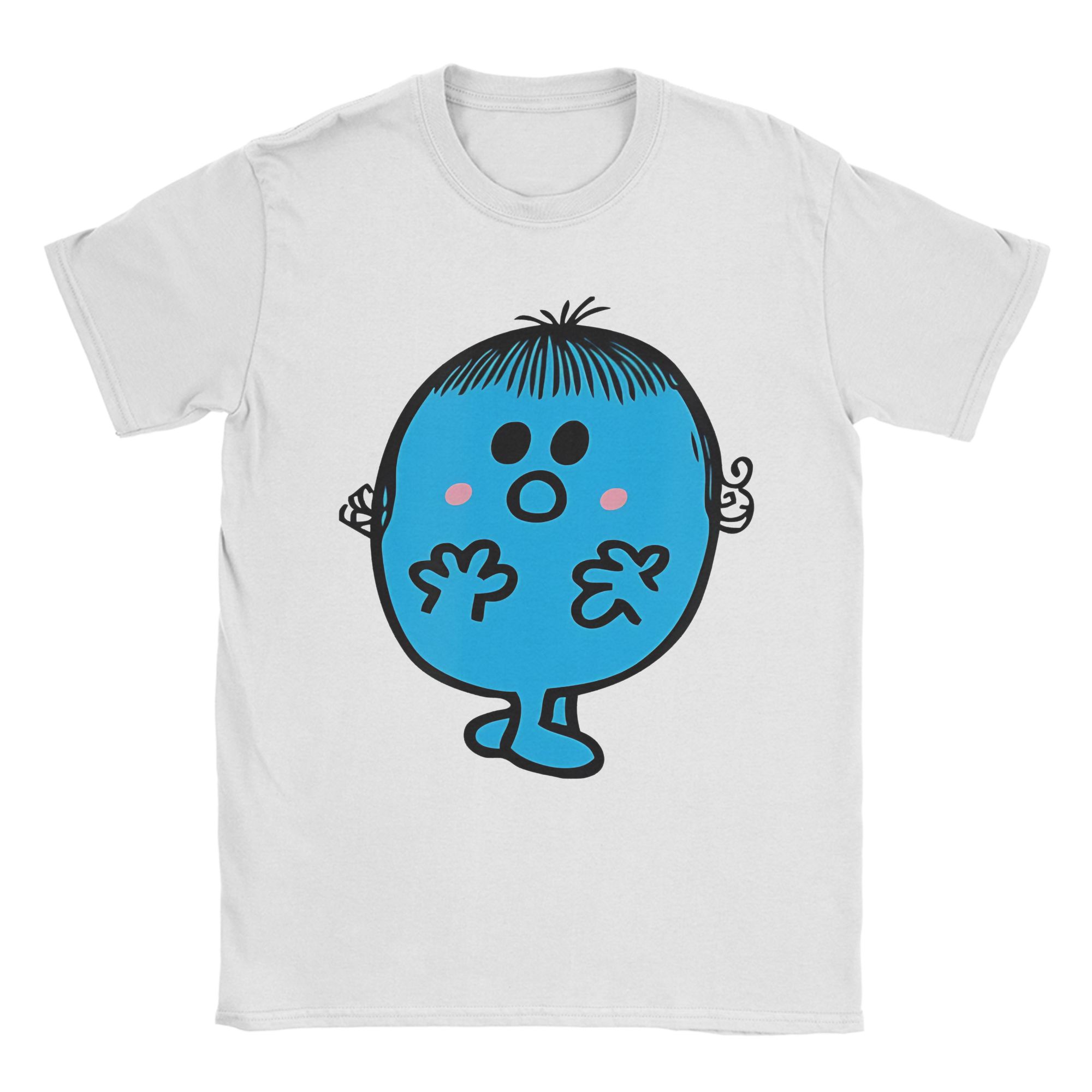 

Funny Mr Men Little Miss Shy Funny cute T-Shirt Men Cotton Short Sleeve Round Neck Summer Tops L