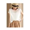 2026 Summer Women's Loose Fit Solid Color Short Sleeve Pullover Top