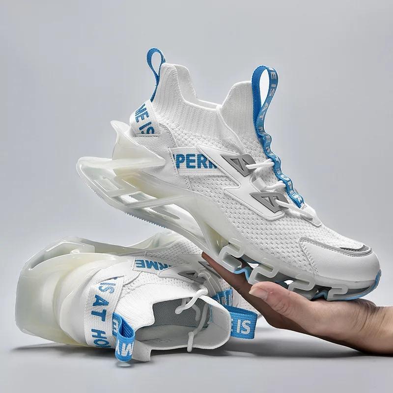 Men's Running Shoes Shock Absorption Sports Shoes Casual Large Size Autumn Winter Trendy Shoes EVA Insole Rubber Outsole