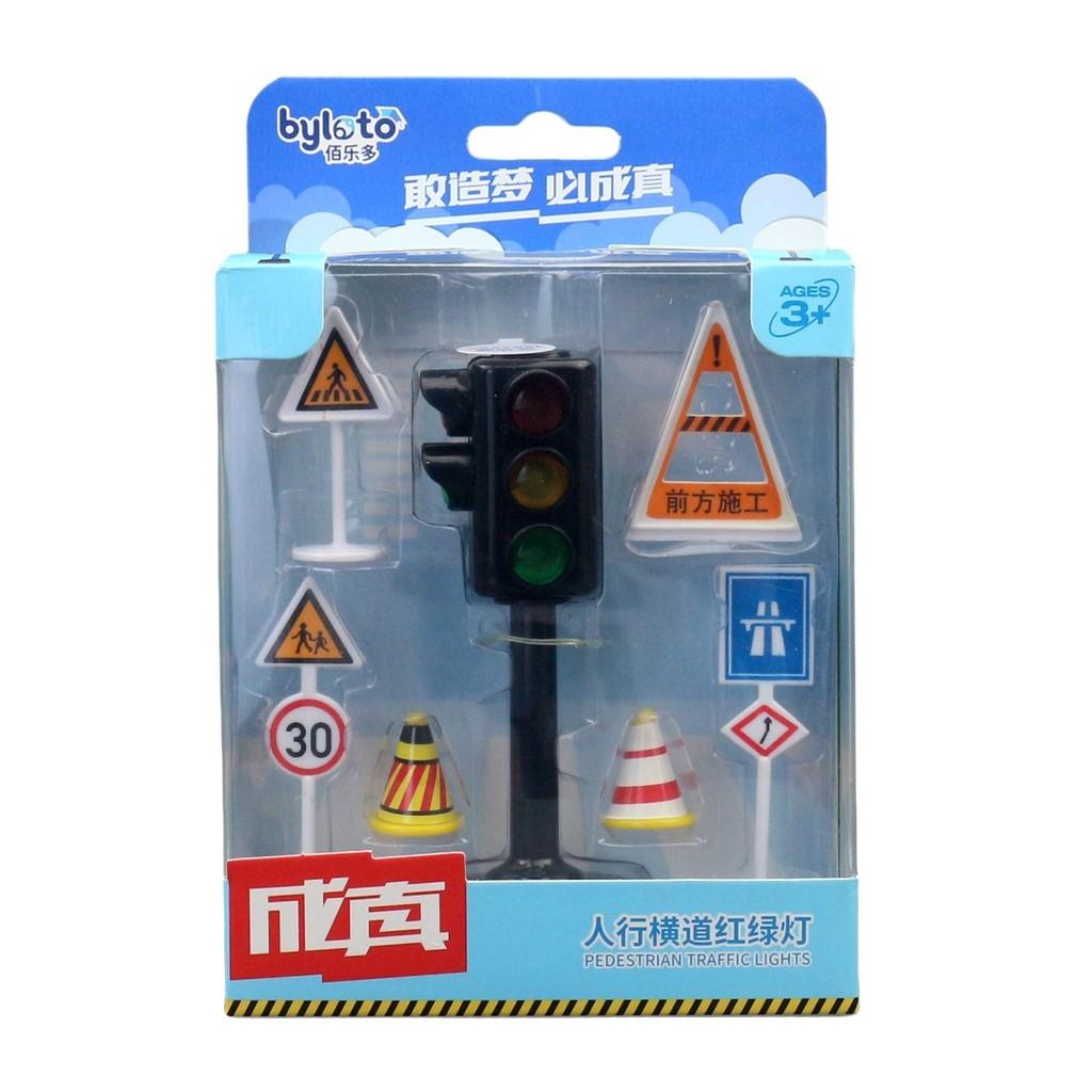 

Traffic Signal Vehicle Toy Light Sound Kids Educational Play Gift Simulation Pedestrian Traffic Light