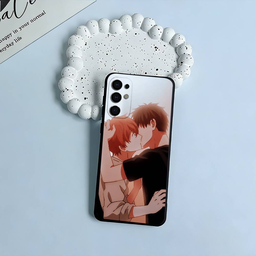 BL- Anime Ritsuka- Mafuyu Sato -Given  Soft Silicone Case for Samsung S25, S24, S21, S22, S23, S30, Ultra, S20, Plus, Lite-Black