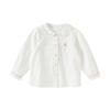 DAVE&BELLA Girls' Embroidered Cotton Blouse