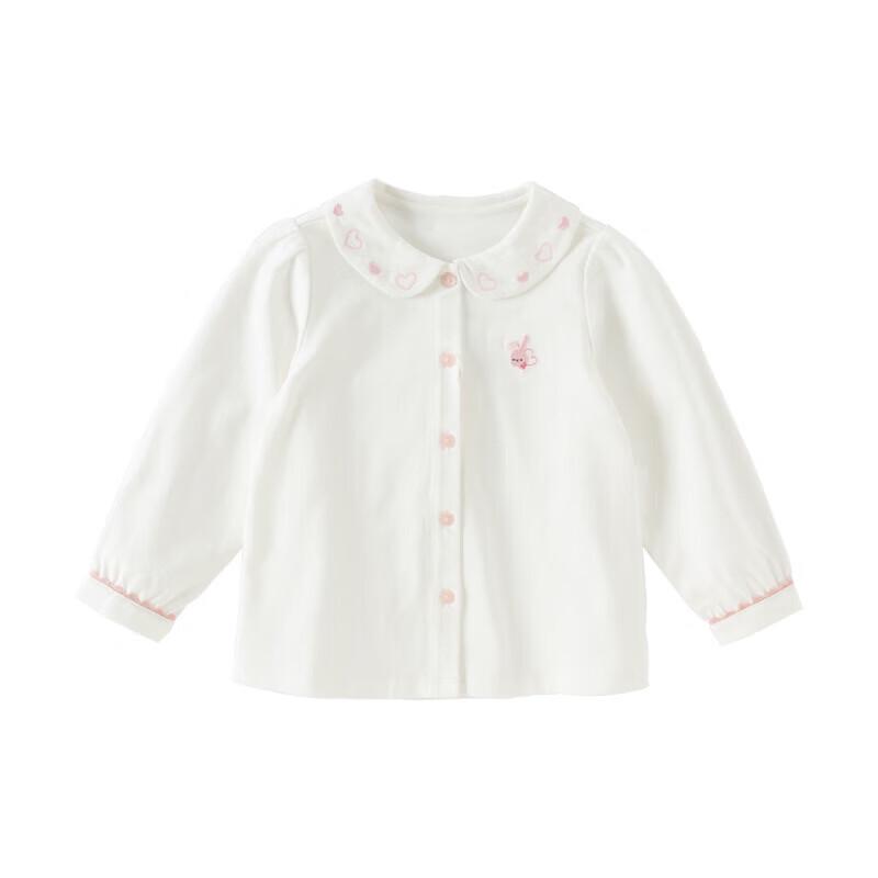 DAVE&BELLA Girls' Embroidered Cotton Blouse