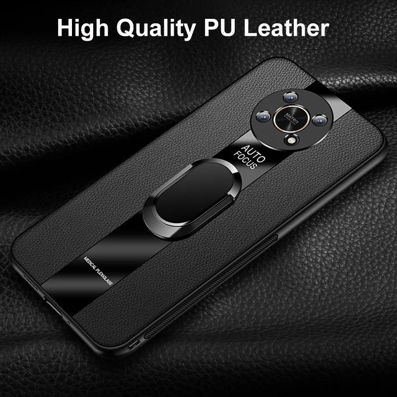 Luxus PU Lederhülle Für Honor X7 X9 5G X10 X30 Max Hülle Ringhalter Silikon Handyhülle Für Honor X40 GT X7A X7B X8B