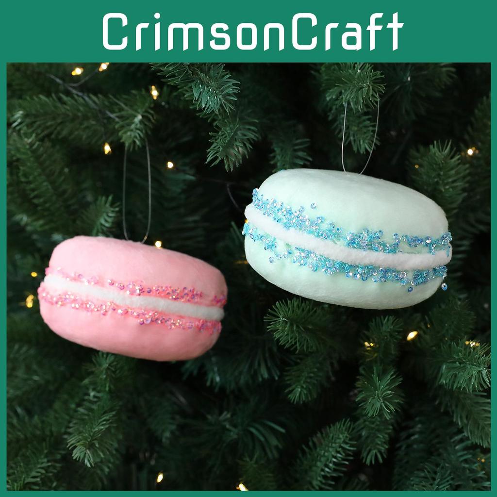 Foam Christmas Macaron Tree Hangings Pendants For Festive Window Decoration