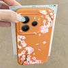 Rosa Pfirsichblüten Blumenmuster Hülle Für Xiaomi 14T 13T 11T Pro Funda Redmi Note 14 13 12 11 Pro 5G 4G Lederstruktur Silikonabdeckung