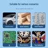 Car Tire Touch-Up Paint Pen, 3mm Angled Tip, Non-Erasable, Quick-Drying for Metal, Wood, Glass Marking