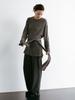 Text Room Soft Knit Pants_Charcoal